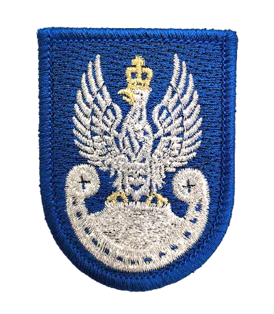 Orzełek Wojska Polskiego do beretu niebieskiego - haft komputerowy