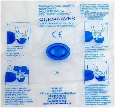 Maseczka - ustnik do sztucznego oddychania