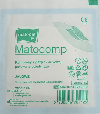 Kompres jałowy, 9 x 9 cm - 3 szt.