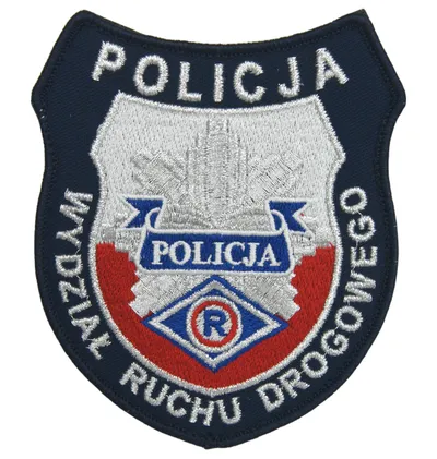 Emblemat Policji - Wydział Ruchu Drogowego (gwiazda)
