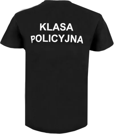 T-shirt KLASA POLICYJNA - czarny
