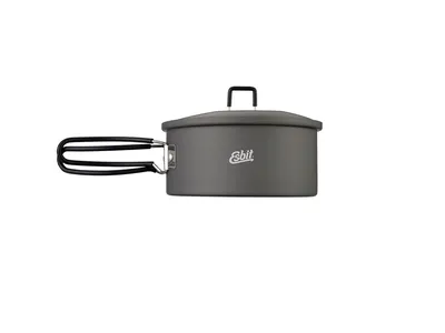 Esbit Camping Pot W/Lid Hanger 1100ml Hard anodized Naczynie turystyczne