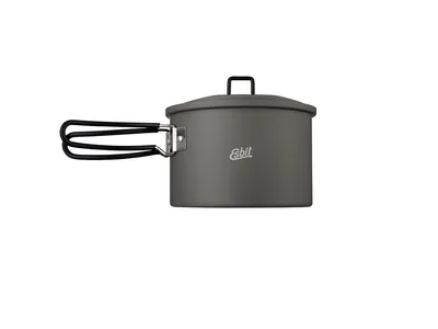 Esbit Camping Pot W/Lid Hanger 1600ml Hard anodized Naczynie turystyczne