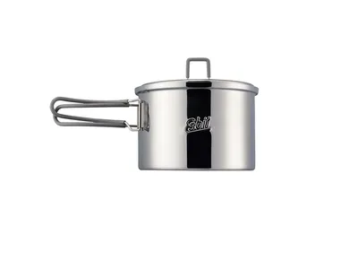 Esbit Camping Pot W/Lid Hanger 1600ml Stainless Steel Naczynie turystyczne