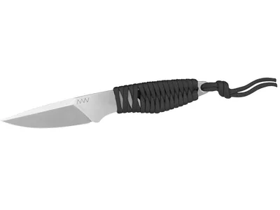 ANV Knives P100 Sandvik Stonewash Black Paracord ANVP100-048 Nóż stały