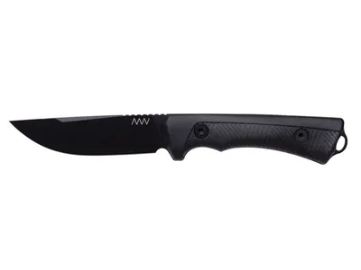 ANV Knives P200 Cerakote Black Grnpu Black Kydex Black Nóż stały 23,5 cm