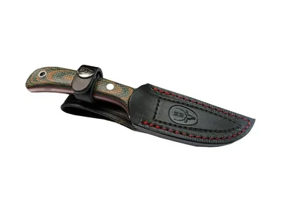 Nóż stały Muela TERRIER, Micarta turkusowy/brązowy, dł. ostrza 9 cm