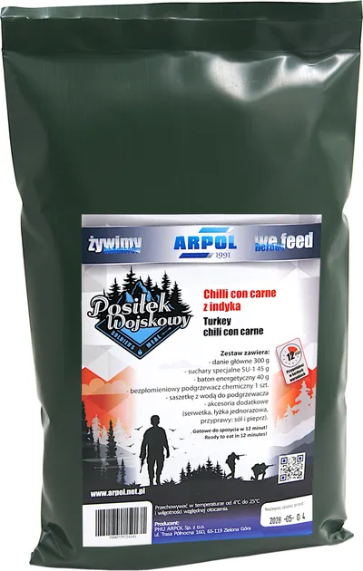 POSIŁEK WOJSKOWY 5 - Chilli con carne z indyka 300 g