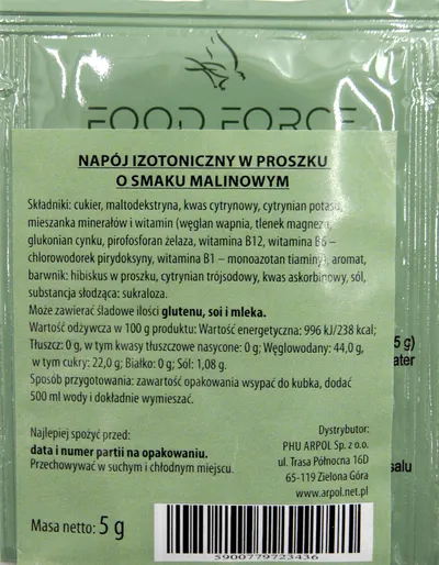 Napój izotoniczny malinowy 5 g