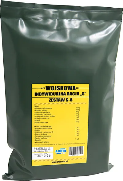 Indywidualna racja żywnościowa sucha S-8