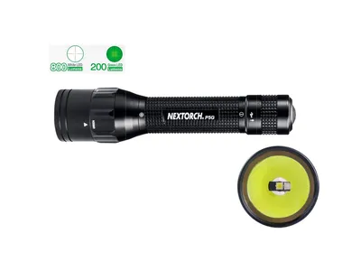 Nextorch P5G LED DUAL-LIGHT Ricaricabile (800 Lm WHITE- 200 Lm GREEN)