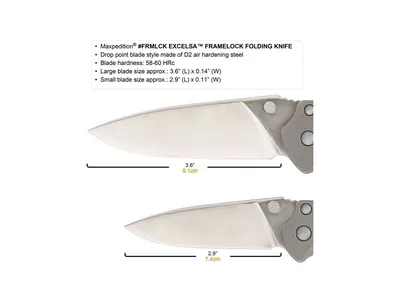 Maxpedition Excelsa Framelock Folding Knife Small Nóż składany