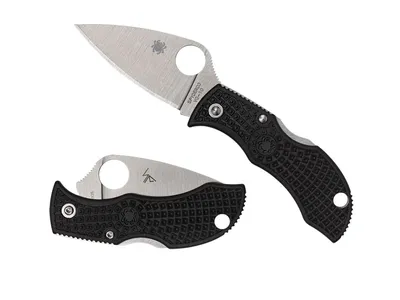 Spyderco Manbug FRN Black Leaf Plain Mbklfp Nóż składany stal VG-10 11,2 cm