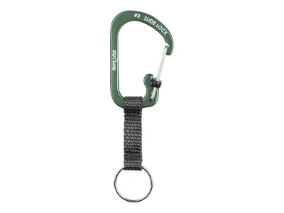 Nite Ize Slidelock Keyring #3 Aluminum Olive CSLAW3-08-R6 Karabińczyk
