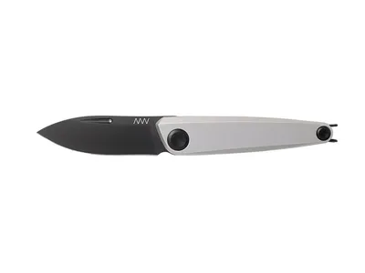 Anv Knives Z050 DLC Black Dural Silver ANVZ050-006 Nóż składany 16,5 cm