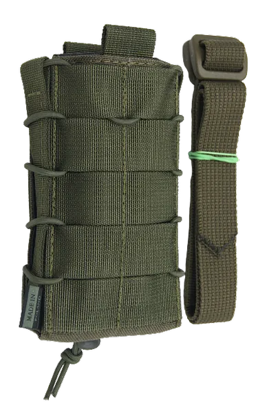 Ładownica szybka na magazynki M4/AK, długa - ranger green