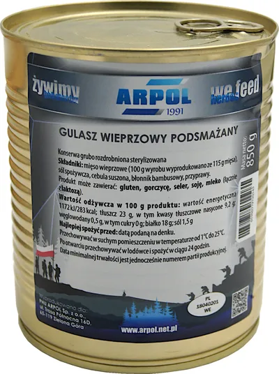 Gulasz wieprzowy podsmażany 850 g