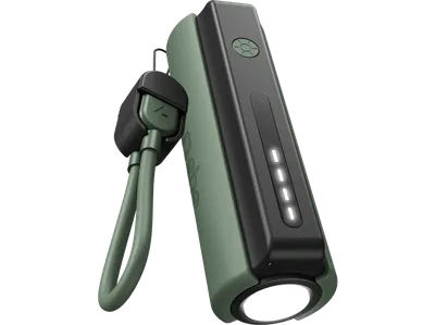 Powerbank SBS Wild Gear 5000 mAh z latarką Zielony TEBB5000OUTFLASHK Zielono-czarny