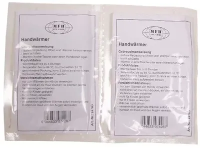 Ogrzewacz do rąk chemiczny uniwers. podwójny MFH (24783) - widok 3