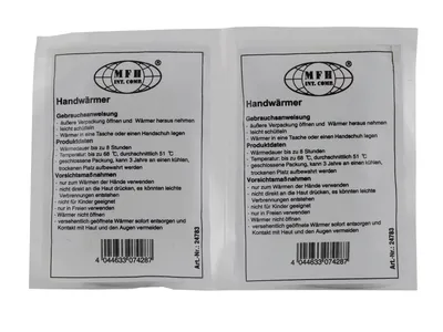 Ogrzewacz do rąk chemiczny uniwers. podwójny MFH (24783) - widok 4