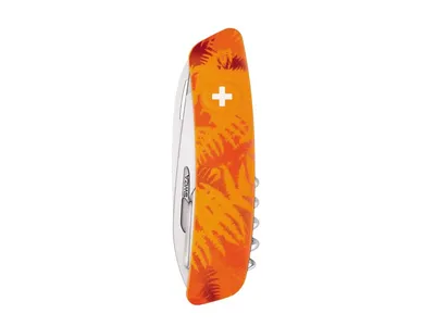 Swiza C07 Camouflage Scyzoryk 12 funkcji z nożyczkami Orange Fern