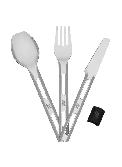 Sztućce turystyczne Esbit 3-Pcs Cutlery Set z etui silikonowym