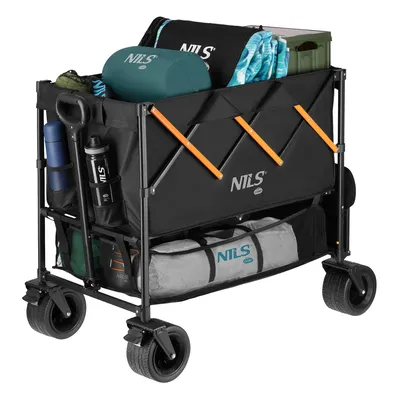 Wózek transportowy Nils Camp XXL NC2607 160 l - czarno-pomarańczowy