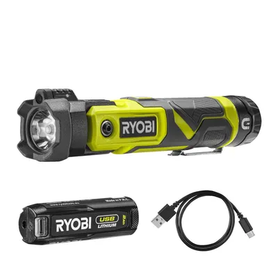 Latarka z obrotową głowicą Ryobi RLP4-120G USB Lithium 4V z akumulatorem 2.0 Ah