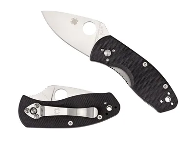 Spyderco Ambitious G-10 Black Plain C148GP Nóż składany 14,8 cm