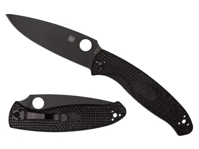 Spyderco Resilience FRN Black Blade Plain C142PBBK Nóż składany 23,9 cm