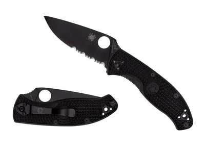 Spyderco Tenacious FRN Black Blade Combo C122PSBBK Nóż składany 19,7 cm