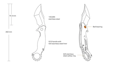 Nóż Ruike P881-B1 (P881-B1) - widok 6