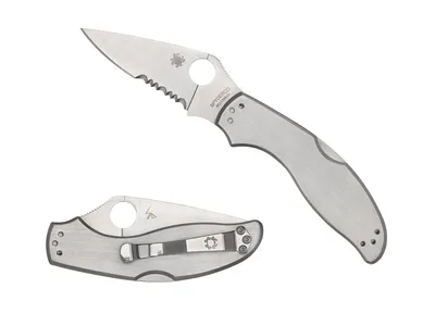 Spyderco Uptern SS Combo C261PS Nóż składany 16,7 cm
