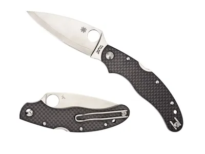 Spyderco Caly 3.5 Carbon Fiber ZDP189 Plain C144CFPE Nóż składany 19,4 cm