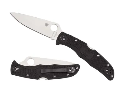 Spyderco Endura 4 Flat FRN Black C10FPBK Nóż składany 22,2 cm