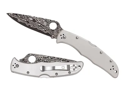 Nóż Składany Spyderco Endura 4 Titanium Damascus C10TIDAG