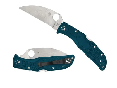 Spyderco Endela FRN Blue Wharncliffe C243FPWK390 Nóż składany stal K390