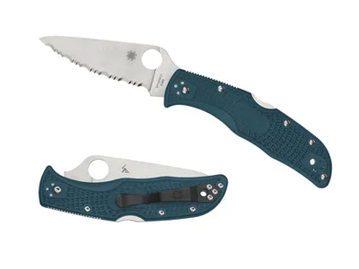 Spyderco Endela FRN Blue K390 Serrated C243FSK390 Nóż składany stal K390