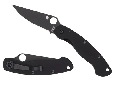 Spyderco Military G-10 Black Blade Plain C36GPBK Nóż składany 24,1 cm
