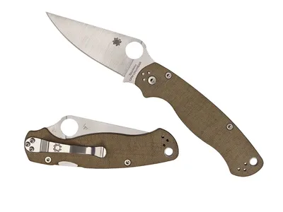 Spyderco Para Military 2 CRU-WEAR Micarta Plain C81MPCW2 Nóż składany