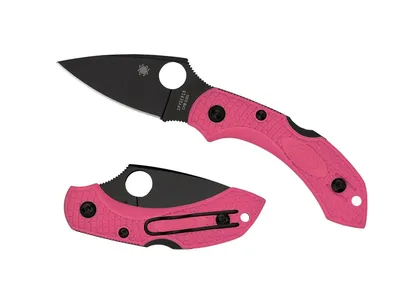 Spyderco Dragonfly 2 FRN Pink Plain Black Blade S30V Nóż składany 14,2 cm