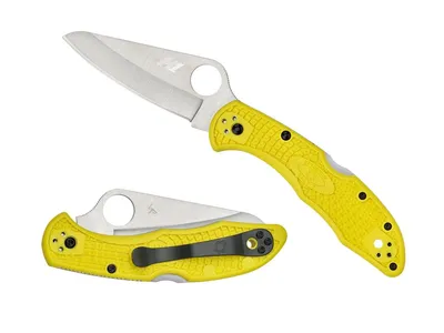 Spyderco Salt 2 FRN Yellow Plain C88PYL2 Nóż składany 18,4 cm