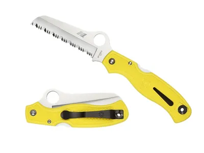 Spyderco Atlantic Salt Yellow Serrated C89SYL Nóż składany 21 cm