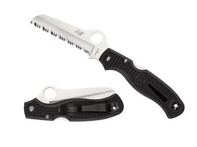 Spyderco Atlantic Salt Black Serrated C89SBK Nóż składany 20,9 cm