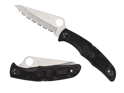 Spyderco Pacific Salt 2 FRN Black Serrated C91SBK2 Nóż składany 22,1 cm