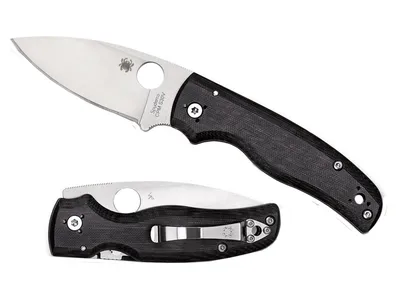 Spyderco Shaman G-10 Black Plain C229GP Nóż składany 21 cm
