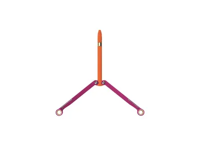 Spyderco Penna Baliyo Pink / Orange Nóż składany