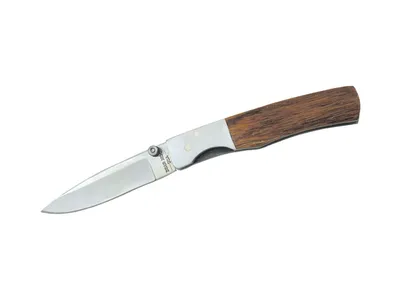 Bear Mgc Folding Slim Oak Wood 210 Leather Sheath Nóż składany 16 cm