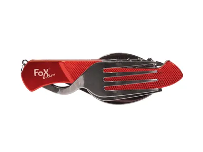 Niezbędnik Fox Outdoor 6-częściowy składany czerwony (44051) - widok 4
