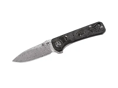 Qsp Hawk Damascus Carbon Fiber QS131-Q Aluminum Foil Nóż składany 18,7 cm